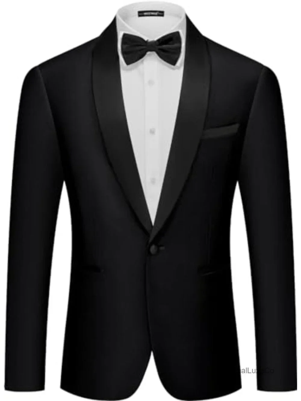 Mens Tuxedo Jacket Shawl Lapel Slim Fit Suit Blazer for Wedding Prom
